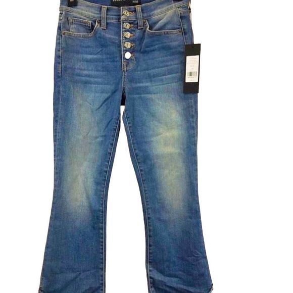 NEW Veronica Beard Carolyn High-Rise Baby Boot Cut Ankle Jeans — SZ 25 / US‎ 0 - Picture 1 of 11